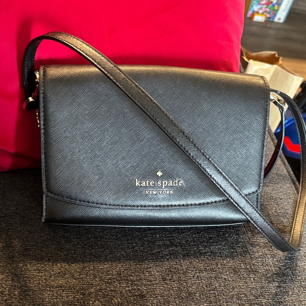 Kate Spade Sleek Black Crossbody Bag